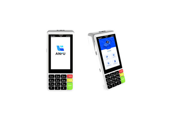 ANFU 4.0 بوصة رمز ثنائي الأبعاد POS محطة آلة محطة يدوية أندرويد 13 مع الطابعة الحرارية