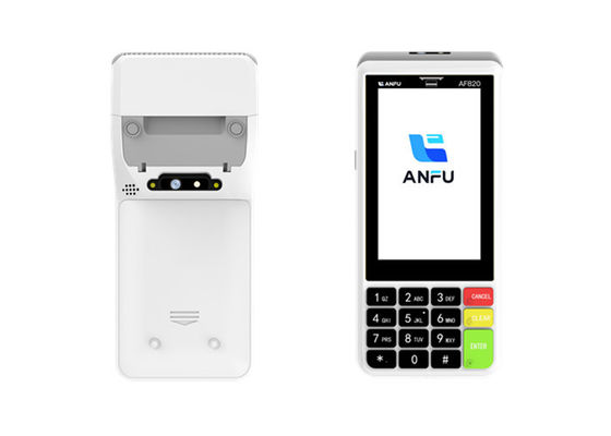 ANFU محطة POS المحمولة الذكية الروبوتية مع ماسح الباركود EMV PCI معتمدة