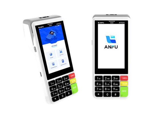 ANFU AF820 آلة POS المحمولة بنظام Android 13 مع ماسح الرموز 4G / لاسلكي / نظام POS المحمول WIFI