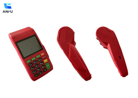 آلة محطة موقف السيارات المحمولة اللاسلكية NFC POS المحمولة بطاقة موقف السيارات POS مع طابعة 1D / 2D QR Scanner AF75